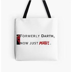 Darth Maul - Formerly Darth now just Maul All Over Print Tote Bag