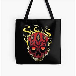 Darth Maul Skull Tote Bag