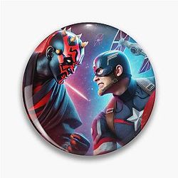 Captain America VS Darth Maul Pin