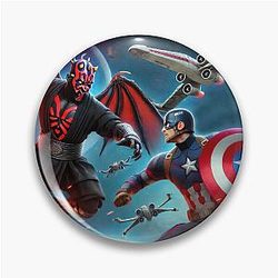 Captain America VS Darth Maul Pin