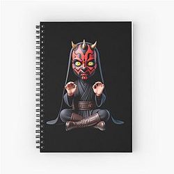 Darth Maul Meditating Structure Spiral Notebook