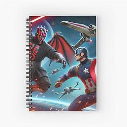 Captain America VS Darth Maul Notebook