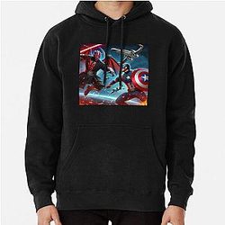 Captain America vs Darth Maul Pullover Hoodie