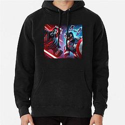 Captain America vs Darth Maul Pullover Hoodie