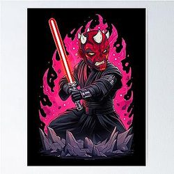 Star Wars Collection Darth Maul Sticker Poster