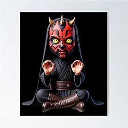 Darth Maul Meditating Poster