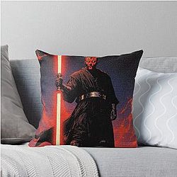 Darth Maul Vintage Comic Poster Pillow