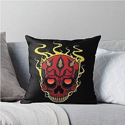 Darth Maul Skull Throw Pillow