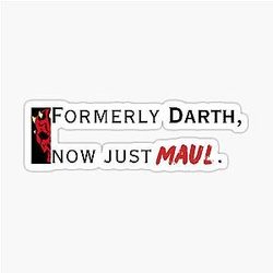 Darth Maul - Formerly Darth now just Maul Sticker