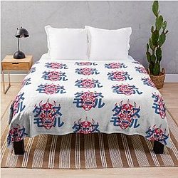 Darth Maul Hannya Samurai Mask anime Throw Blanket