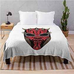 Viking Darth Maul Throw Blanket