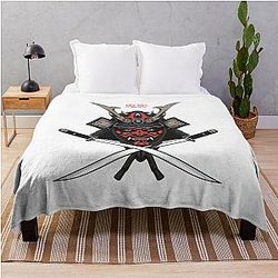 Darth Maul Samurai Throw Blanket