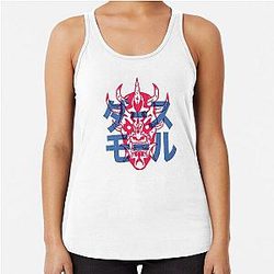 Darth Maul Hannya Samurai Mask Anime Racerback Tank Top