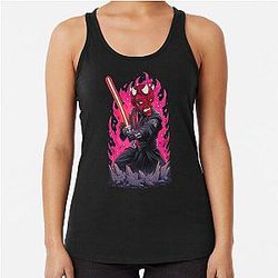 Star Wars Darth Maul Sticker Racerback Tank Top