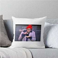 Tyrone Biggums Dave Chappelle PB and Crack Throw Pillow