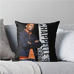 The Wit of Dave Chappelle: A Comic Genius Throw Pillow