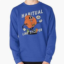 Habitual Line Stepper Cold Blooded Blackness Original Art Fist of Rick James Bitch Wearing Unity Ring Pullover Sweatshirt