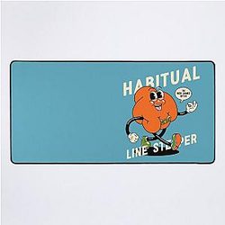 Habitual Line Stepper - Dave Chappelle Show Quote - Cold Blooded - Blackness - Original Art - Fist of Rick James Unity Ring Desk Mat