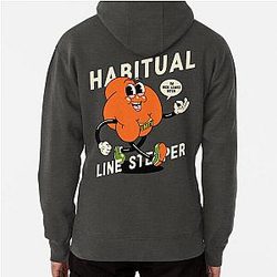 Habitual Line Stepper - Dave Chappelle Show Quote - Cold Blooded - Blackness Original Art Fist of Rick James Bitch Wearing Unity Ring Pullover Hoodie