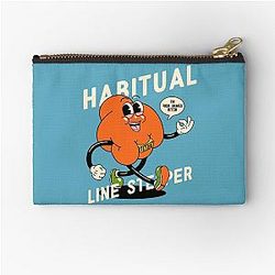 Habitual Line Stepper - Dave Chappelle Show Quote - Cold Blooded Blackness Original Art Fist of Rick James Bitch Wearing Unity Ring Zipper Pouch