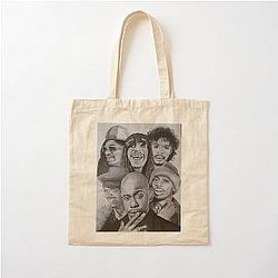 Dave Chappelle Many Face Cotton Tote Bag