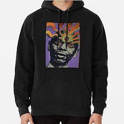 Surreal Fiery Waves Dave Chappelle Psychedelic Abstract Retro Art Hoodie