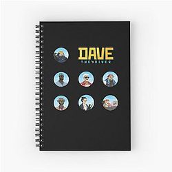 Dave il carattere subacqueo Classic Spiral Notebook
