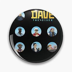 Dave the diver Sticker set Classic Pin