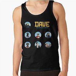 Dave the diver sticker set tank top