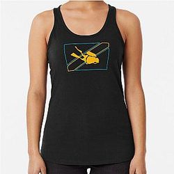 Dave the Diver Racing Bandiera Outline Racerback Tank Top
