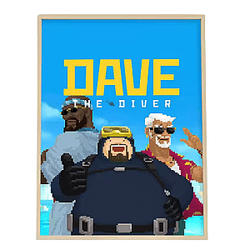Self-adhesive Art DTNK0408 Dave The Diver Posters
