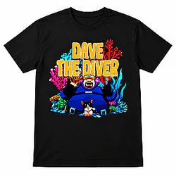 Dave & Dog Coral Reef Underwater LA2209 Dave The Diver T-Shirts