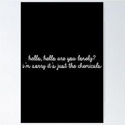 David Kushner Merch Hello Hello Chemicals Poster