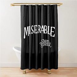 David Kushner Cortina de chuveiro miserável Merch