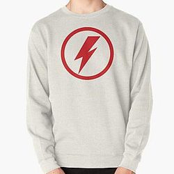 David Bowie Circular Lightning Bolt Design Pullover Sweatshirt