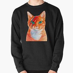 David Bowie Cat Rebel Pullover Sweatshirt