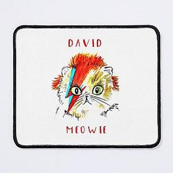 David Bowie Cat Cute Funny Cat Lover David Bowie Mouse Pad