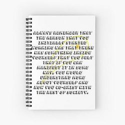 Advice From David Bowie  Spiral Notebook