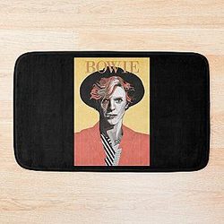 adventure climbing david bowie lazarus, lazarus david bowie wildflower art Bath Mat
