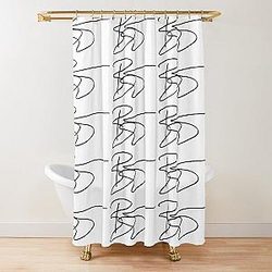  David Bowie Signature Shower Curtain