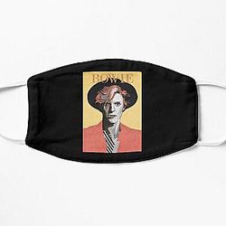 adventure climbing david bowie lazarus, lazarus david bowie wildflower art Flat Mask