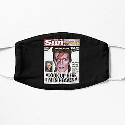 explore climbing national park david bowie lazarus, lazarus david bowie retro Flat Mask
