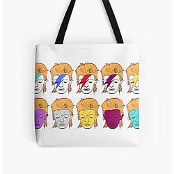 Starmen - Music Gifts - David Bowie Tribute All Over Print Tote Bag