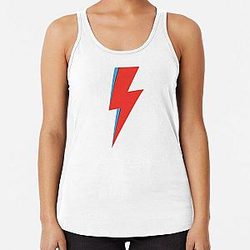 Ziggy Stardust David Bowie Lightning Bolt Racerback Tank Top