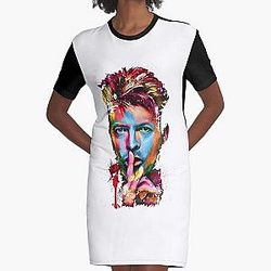 Fadsftdavid Bowie Bowie David Bowie Graphic T-Shirt Dress