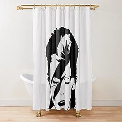David Bowie art Shower Curtain