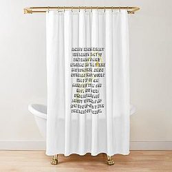 Advice From David Bowie  Shower Curtain