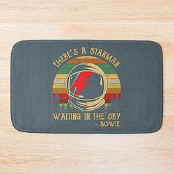 Men Women David Bowie Theres A Atarman Bath Mat