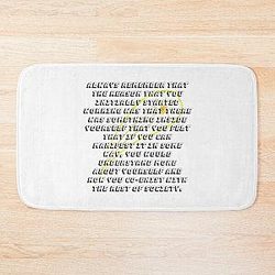 Advice From David Bowie  Bath Mat