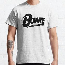 David Bowie Black Script Classic T-Shirt